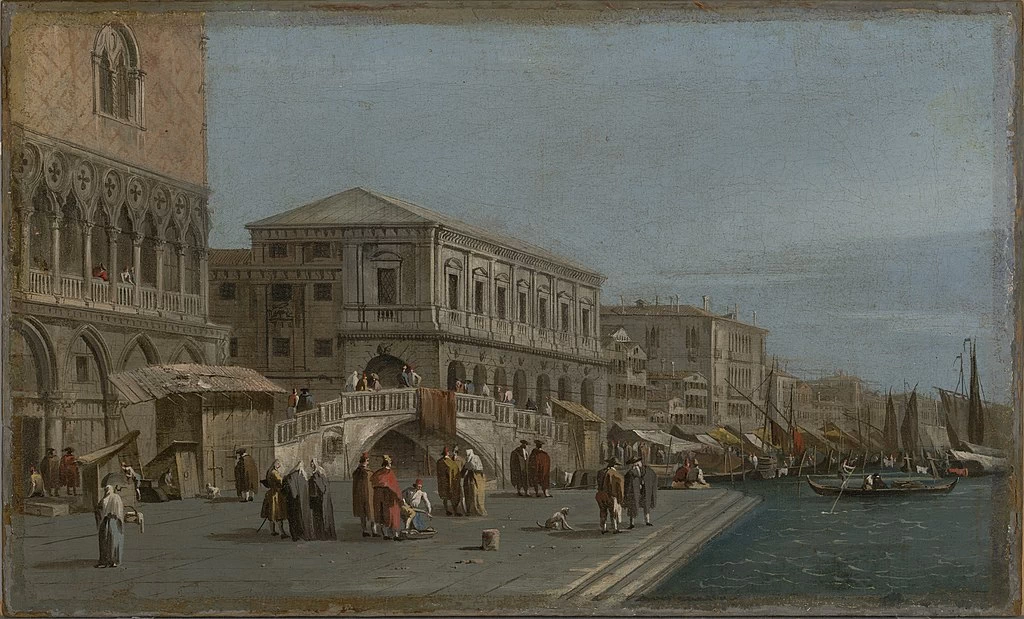 Veduta del molo e Riva degli Schiavoni - Yale University Art Gallery